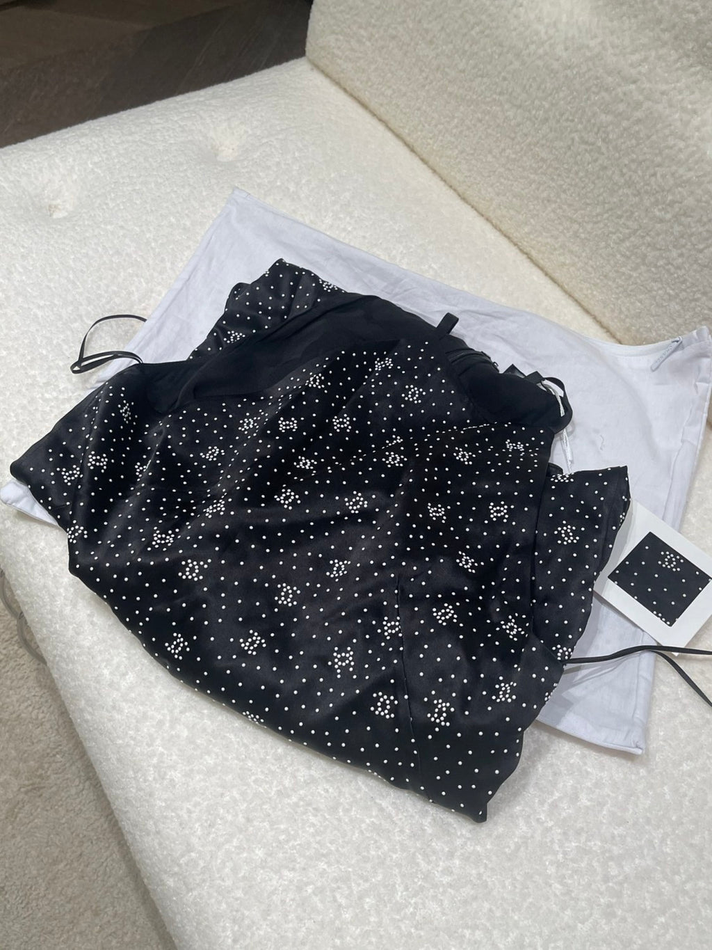 Women's Summer Black Letter Printed Silk Halter Dress #72961