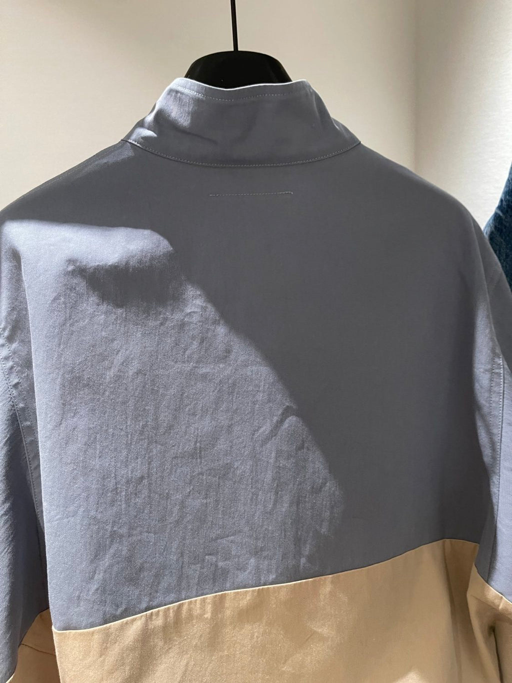 MM6 Margiela 2026 collection color-blocked patchwork stand-collar batwing sleeve Jacket #194158