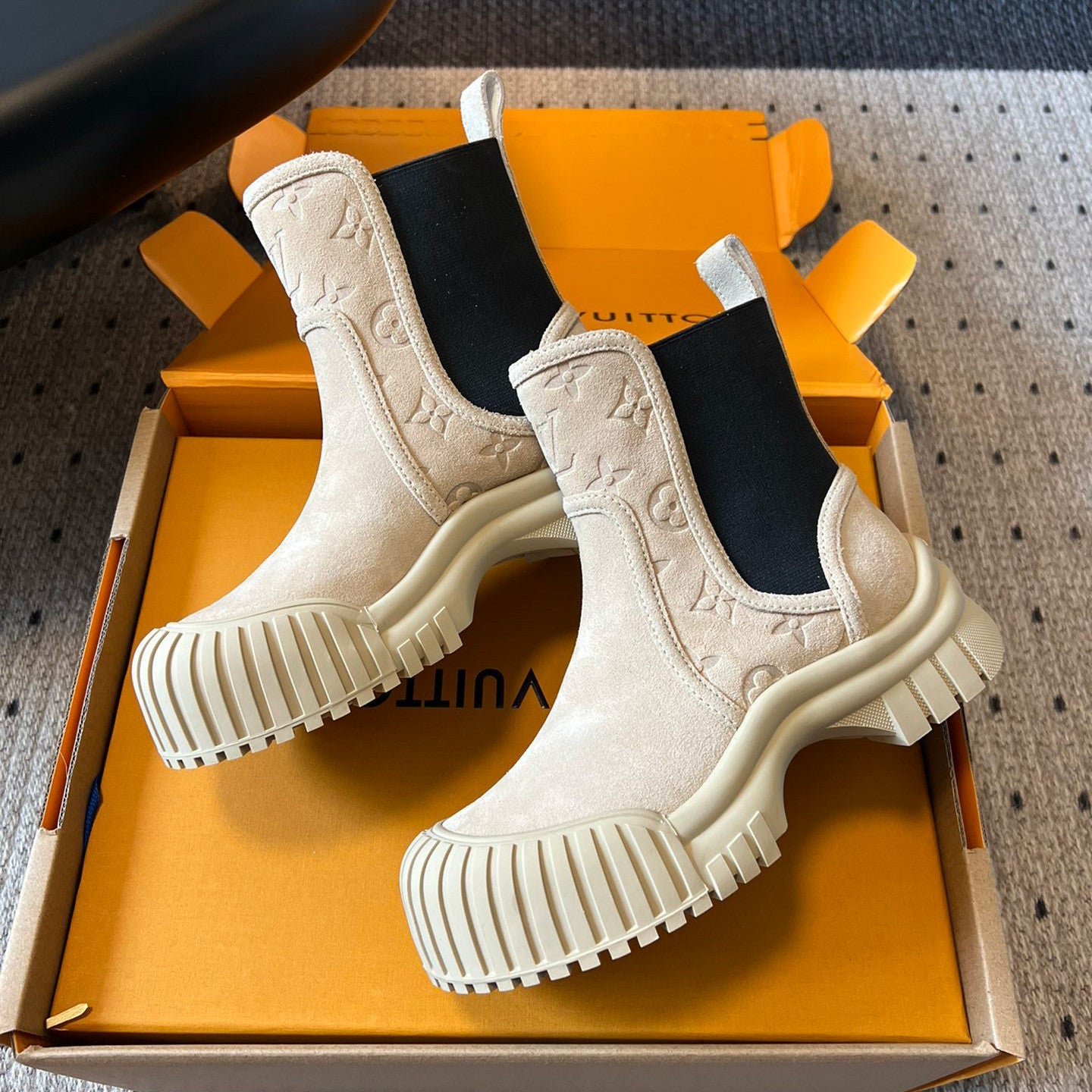 Women's Autumn/winter Solid Color Round Toe Short Boot With Thick Sole Suede Classic Fashion Boots Shoes #78119