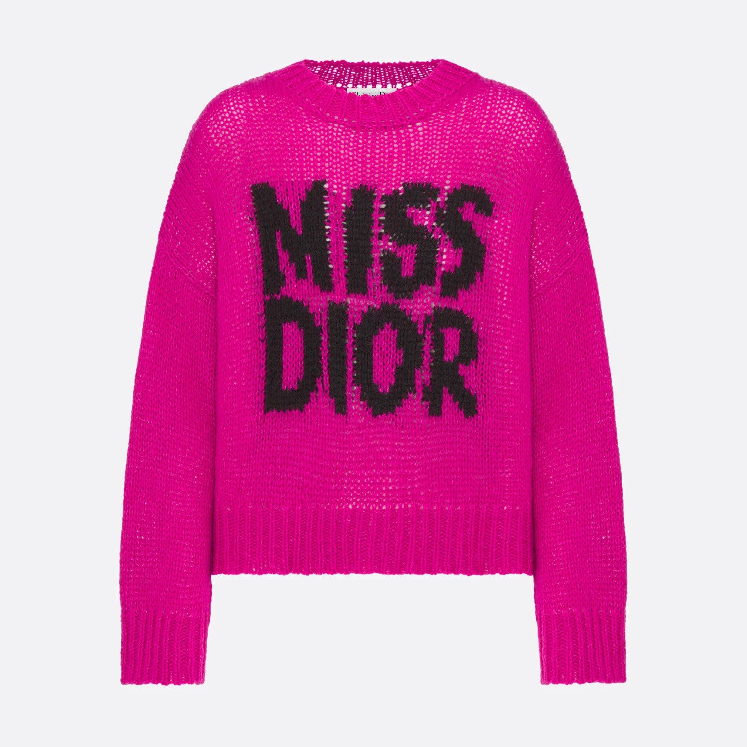 Women's Autumn and Solid Color Logo Letter Applique Round Neck Long Sleeve Cashmere Sweater #73395