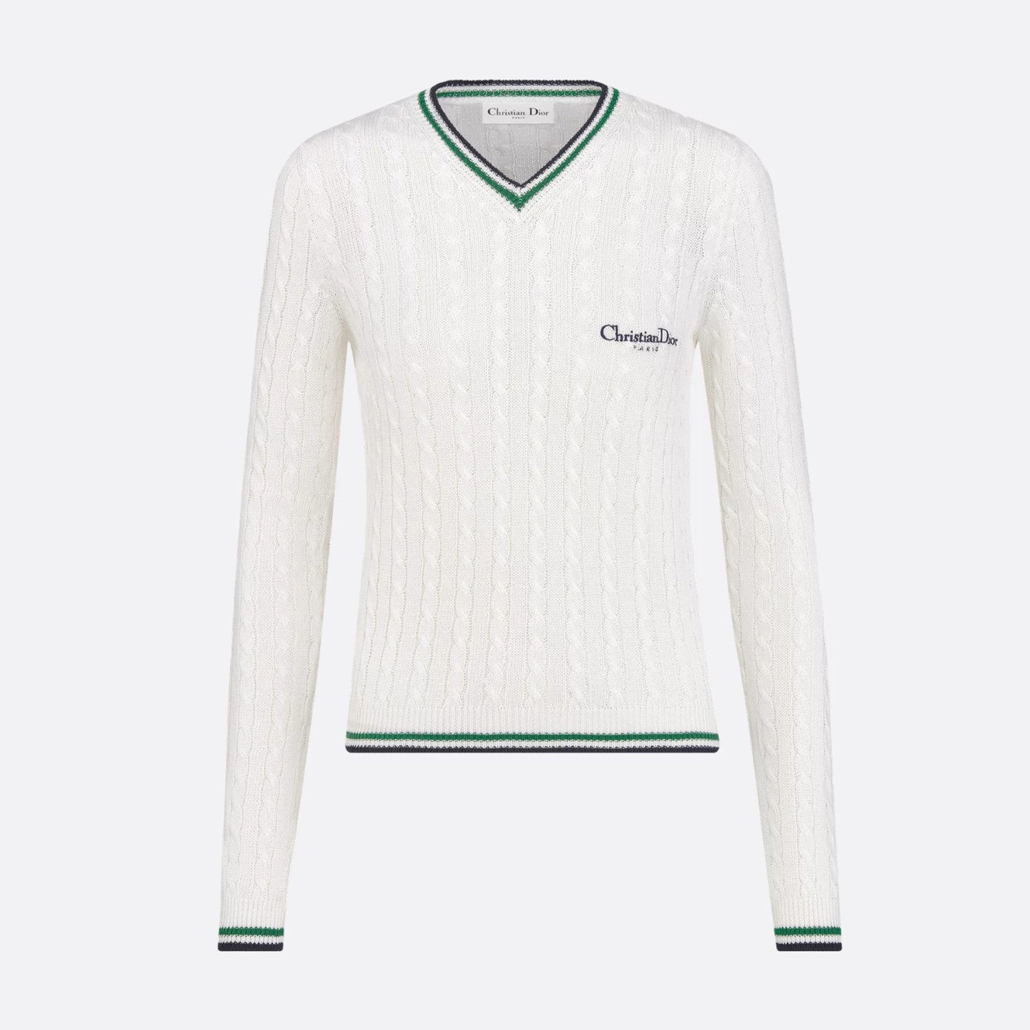 Women's Fall And Winter Vibe Knit Sweater White Vintage Embroidery Knitted Sweater Fashion Casual Thin Sweater #81638