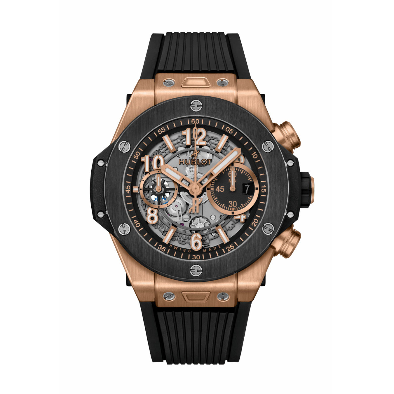 Hublot BIG BANG Men's Automatic Mechanical Movement Rubber Strap 44mm Mechanical Watch #73168