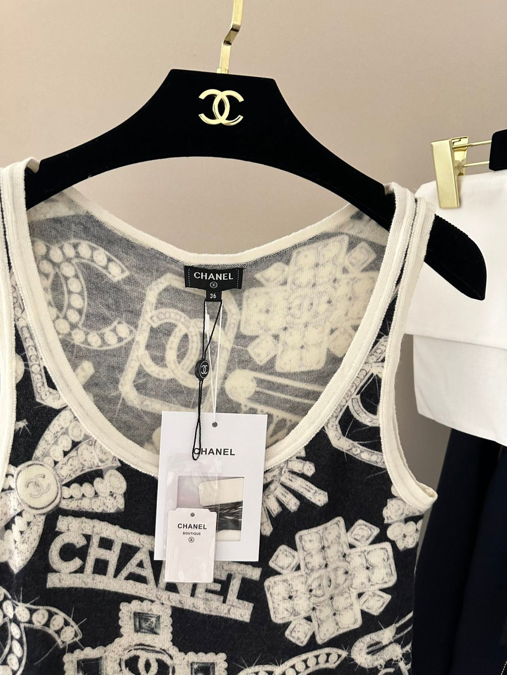 Women's Summer Fashion Trend Pattern Printed Round Neck Sleeveless Straight Top Vest #78413