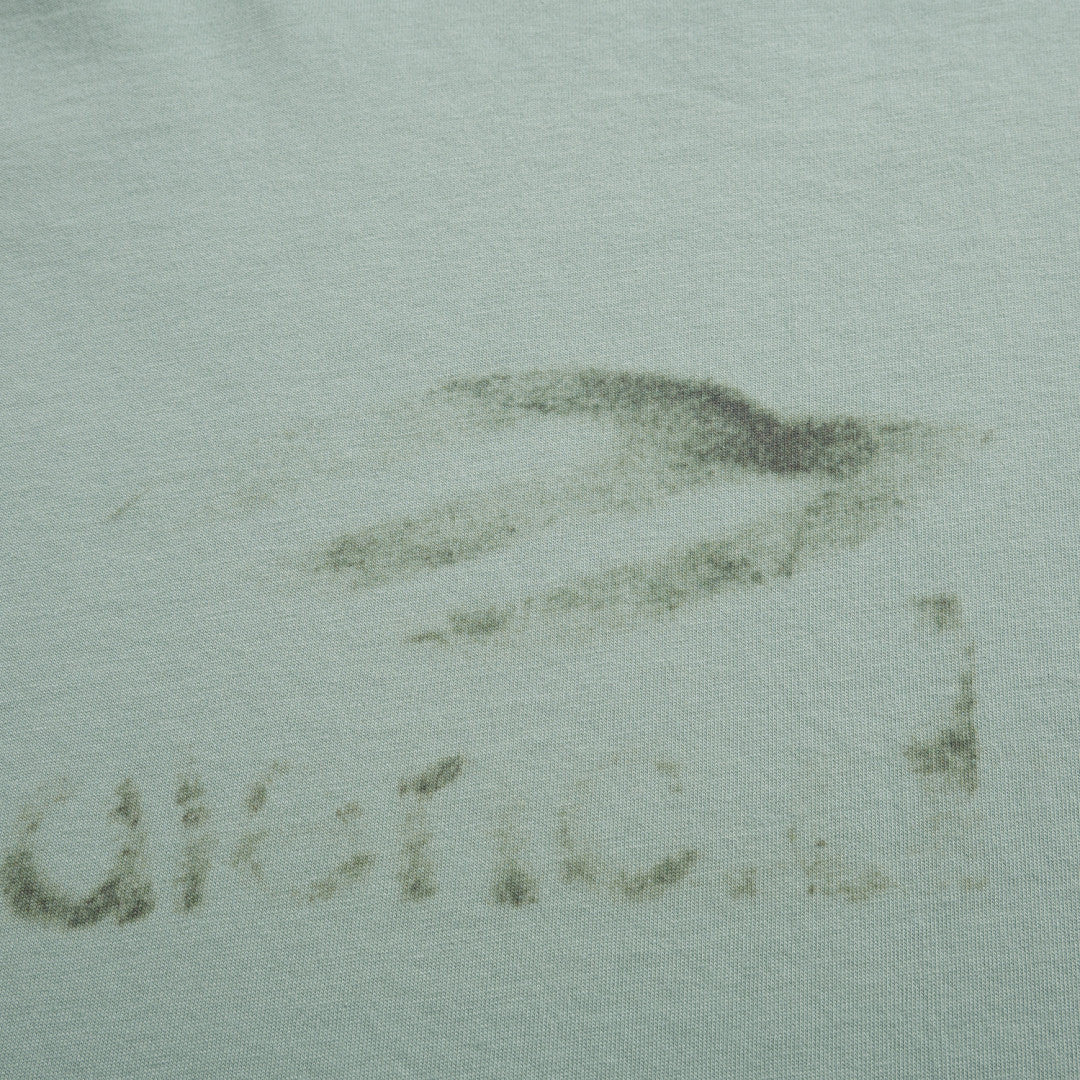 Women's Summer Solid Color Cotton Graffiti Printed Brushed Regular Fit Round Neck Short Sleeve T-Shirt #75421