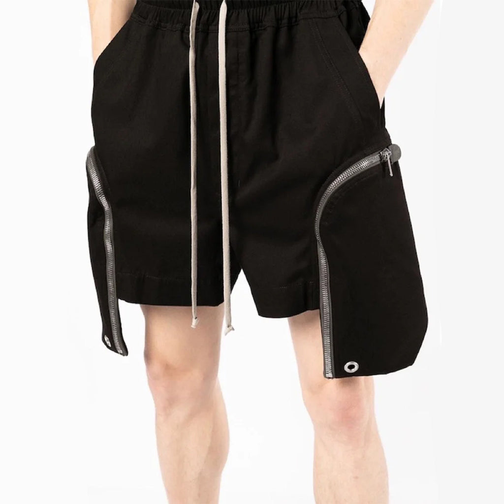 Casual shorts with zippered large pockets #91112