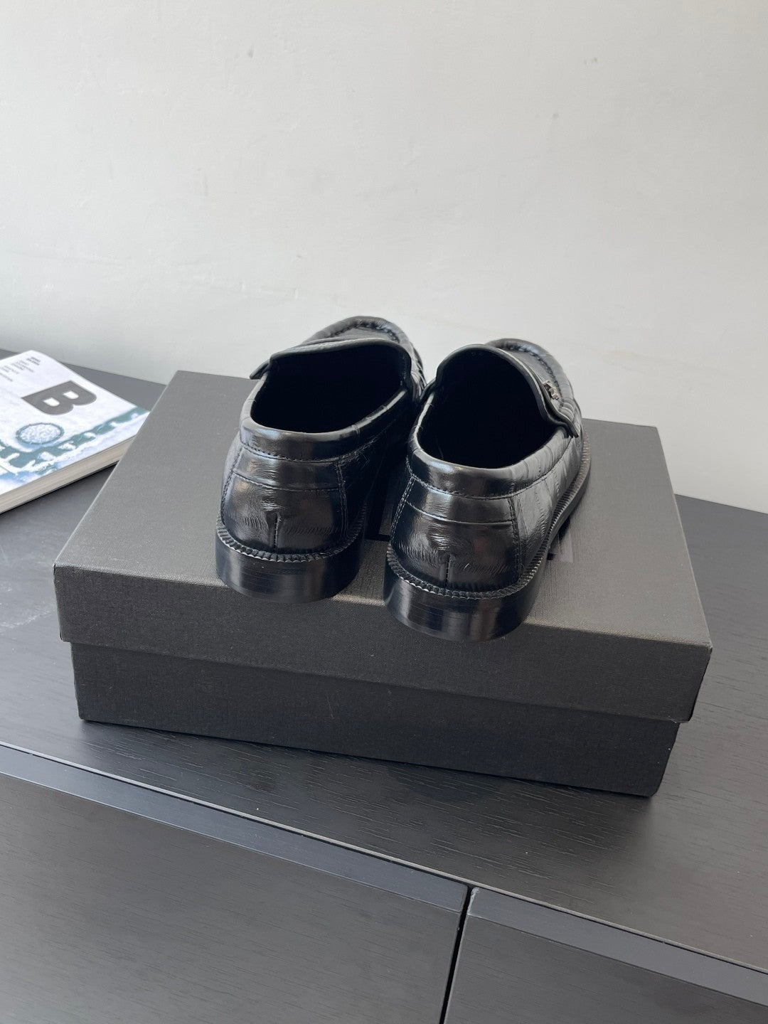 YS Women's Four Seasons Solid Color Round Toe Low Top Flat Heel Loafers Leather Casual Shoes #81342