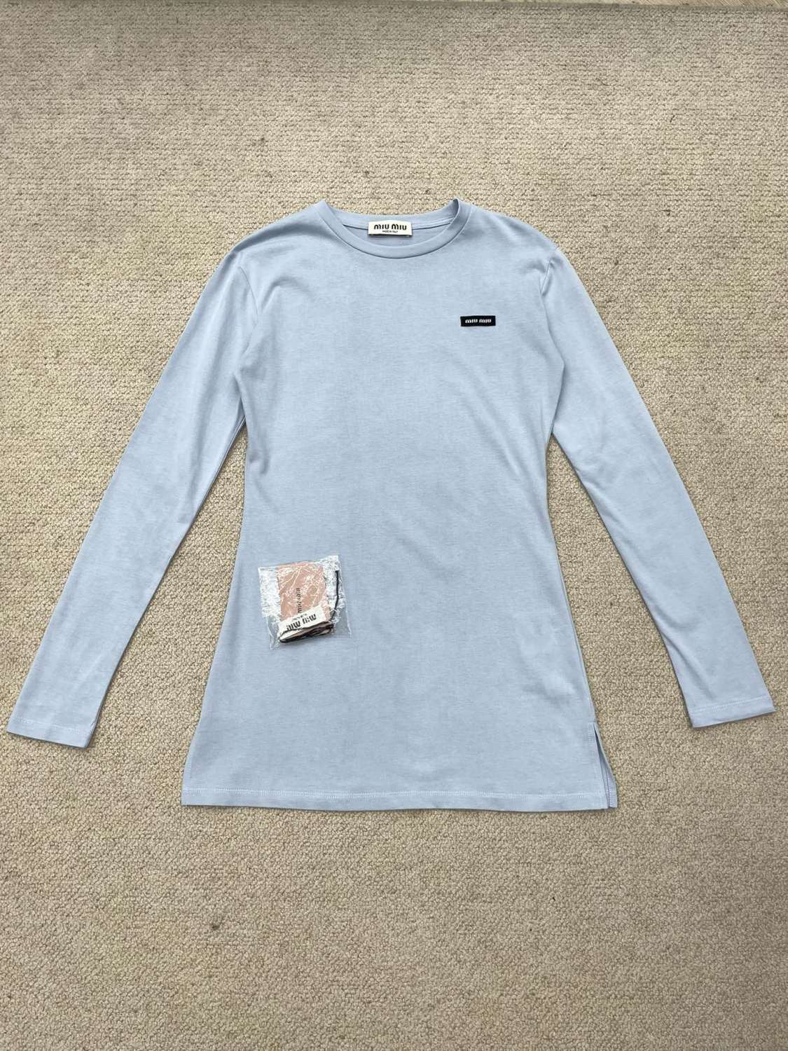 Women's Summer Clashing Color Embroidery Letter Logo Round Neck 3 Piece Layered T-Shirt Set  #73931