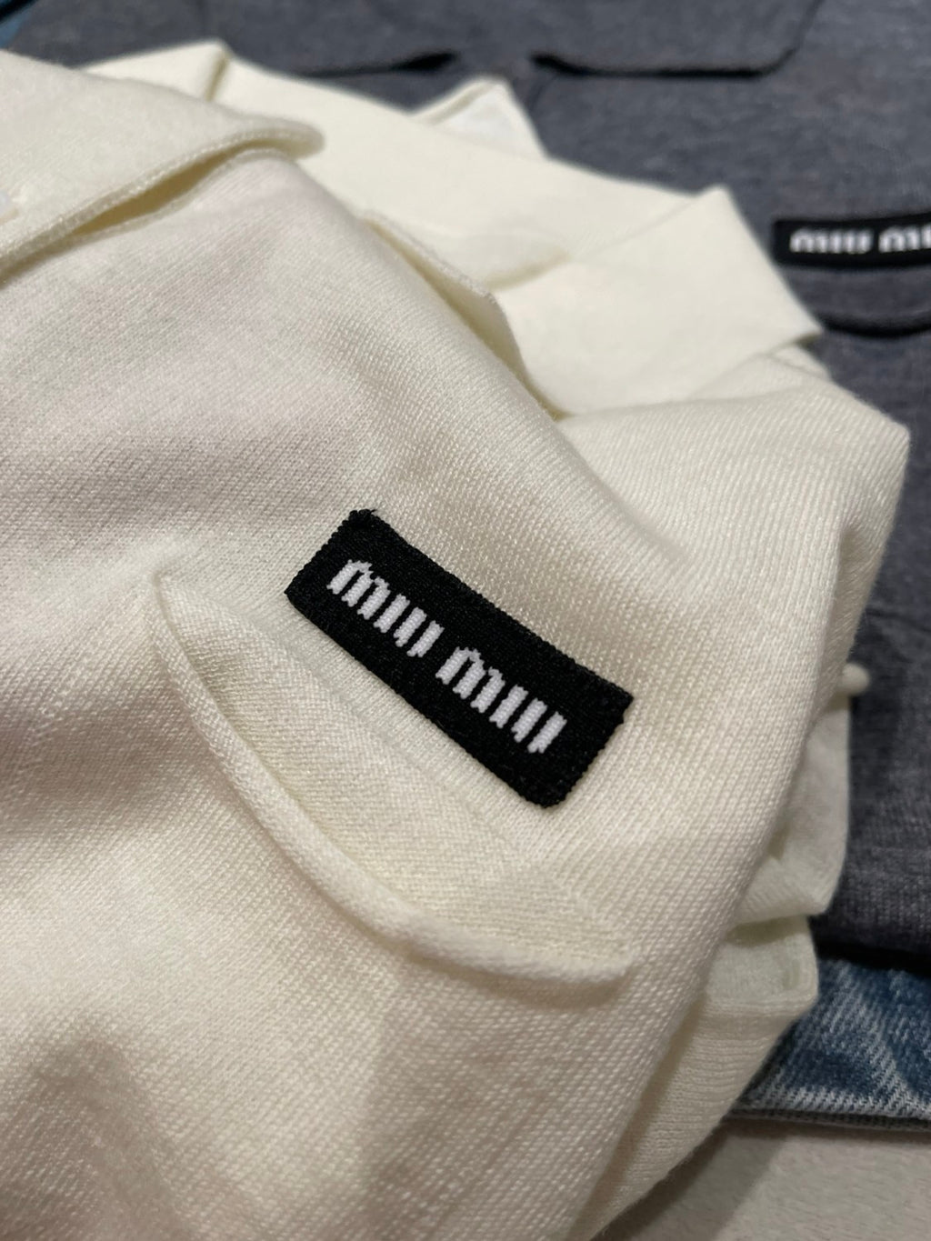 Monogrammed Polo Wool Knitted Short-Sleeve T-Shirt #194309