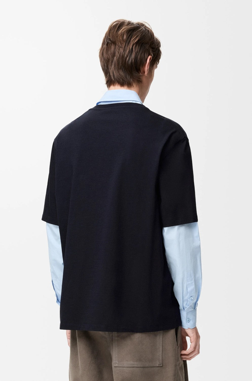 25 New Arrival Unisex Cotton Embroidered T-Shirt with Kitten and Brand Logo Embroidery. Crew Neck. Drop Shoulder Design #83173A