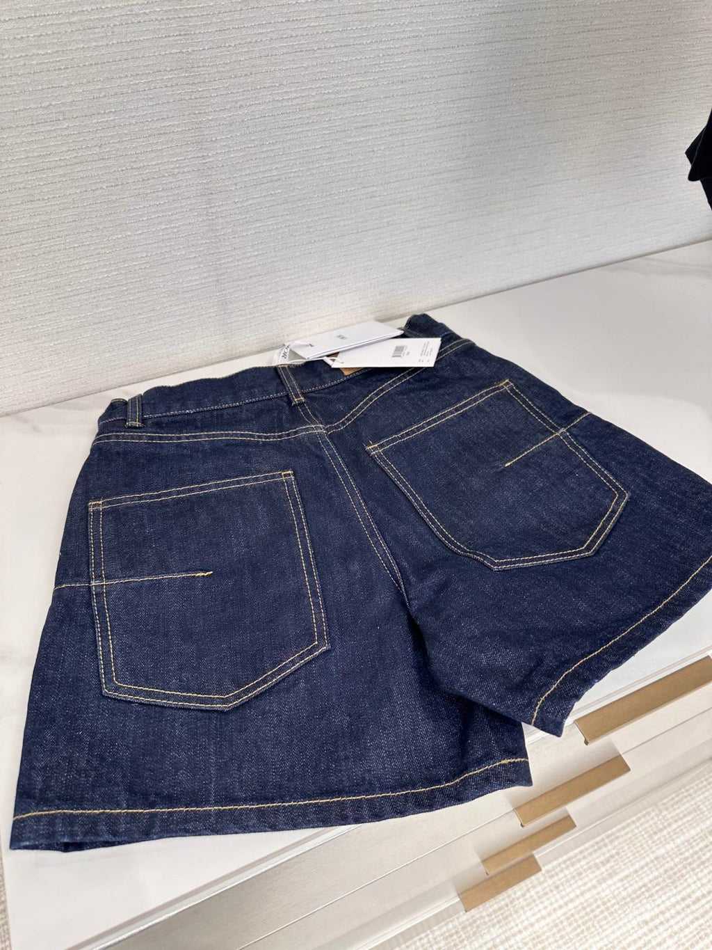 Women's Summer Monogrammed Blue Denim Shorts #75874