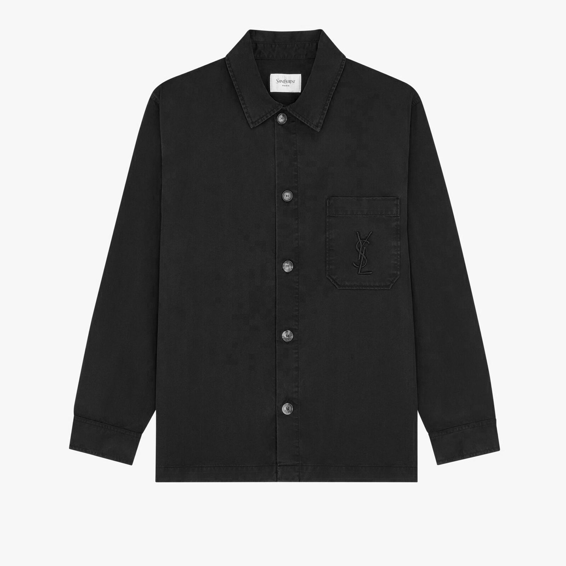 Shirt-style Jacket For Women Spring/fall Collared Single-breasted Button-down Shirt With Embroidered Logo #194383
