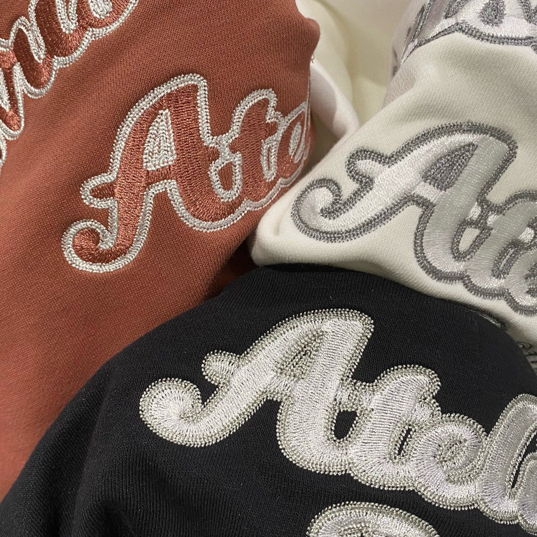 Men's Autumn and Winter Solid Colour Embroidered Logo Pullover Thickened Hooded Sweatshirt #97852