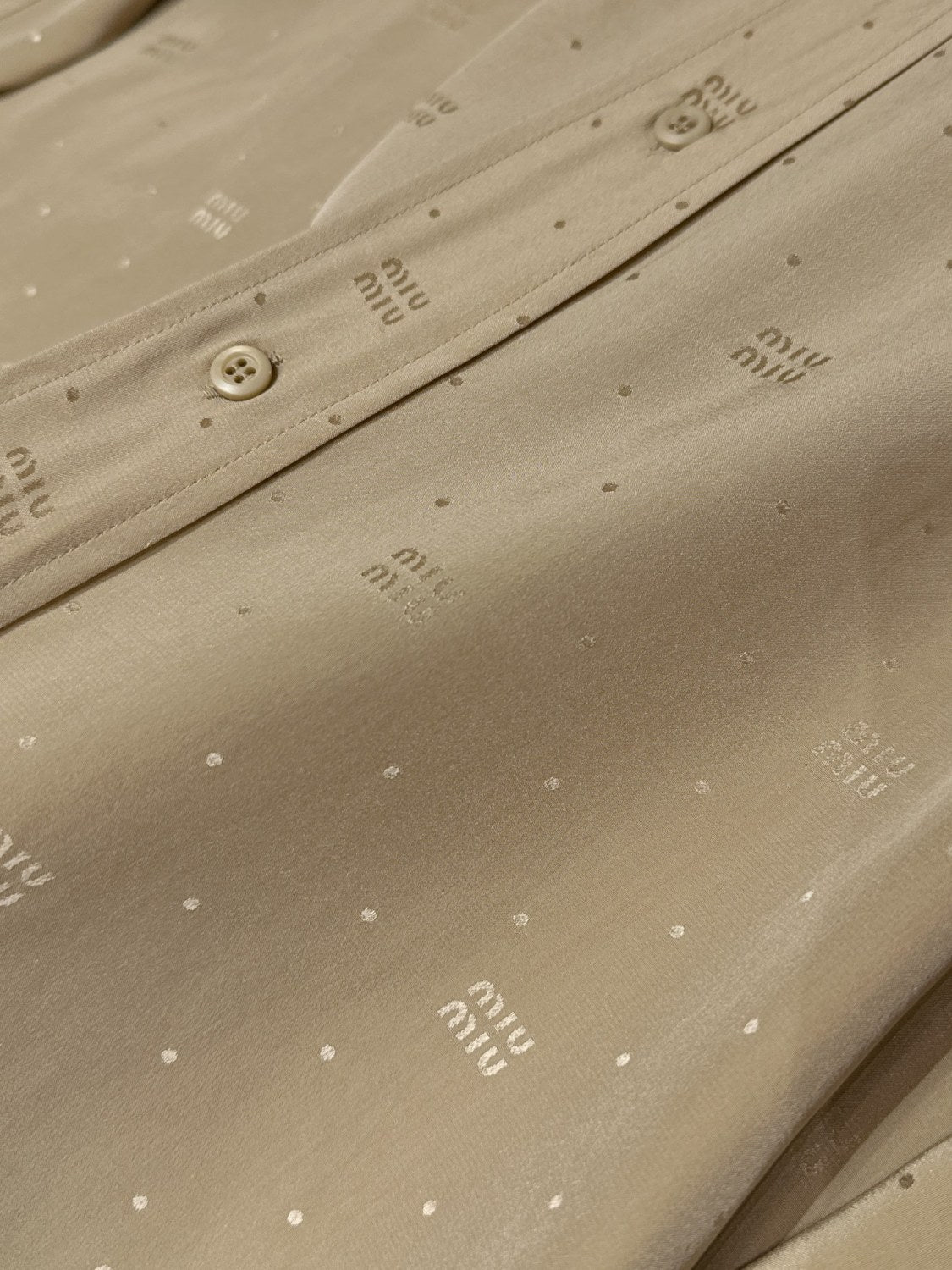 Women's Spring/Summer Dark Logo Khaki Single Breasted Long Sleeve Shirt Pleated Short Skirt Set Suit #72378