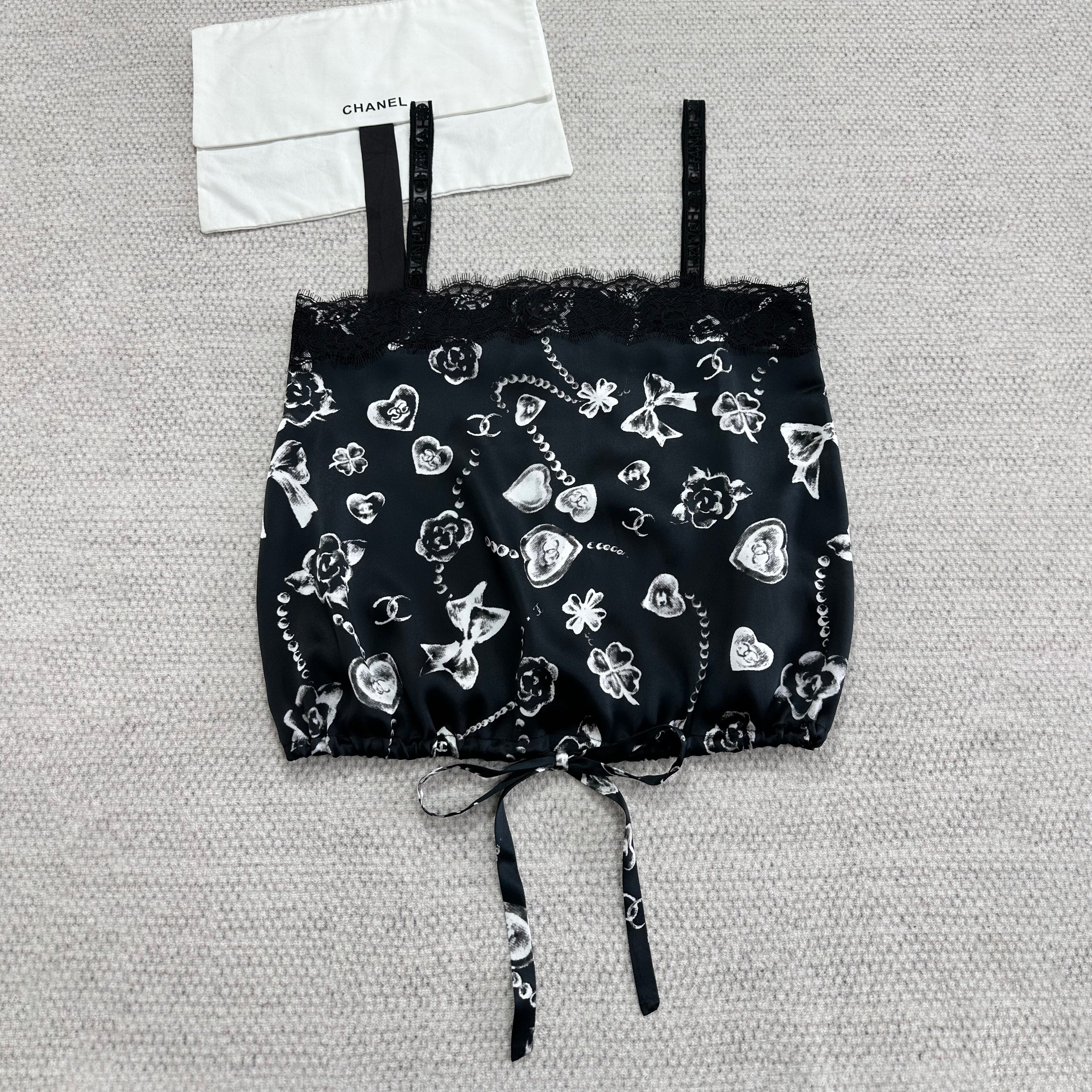 Women's Summer Fashion Casual Silk Print Patchwork Lace Letter Embroidery Sleeveless Tank Top Vest #78694