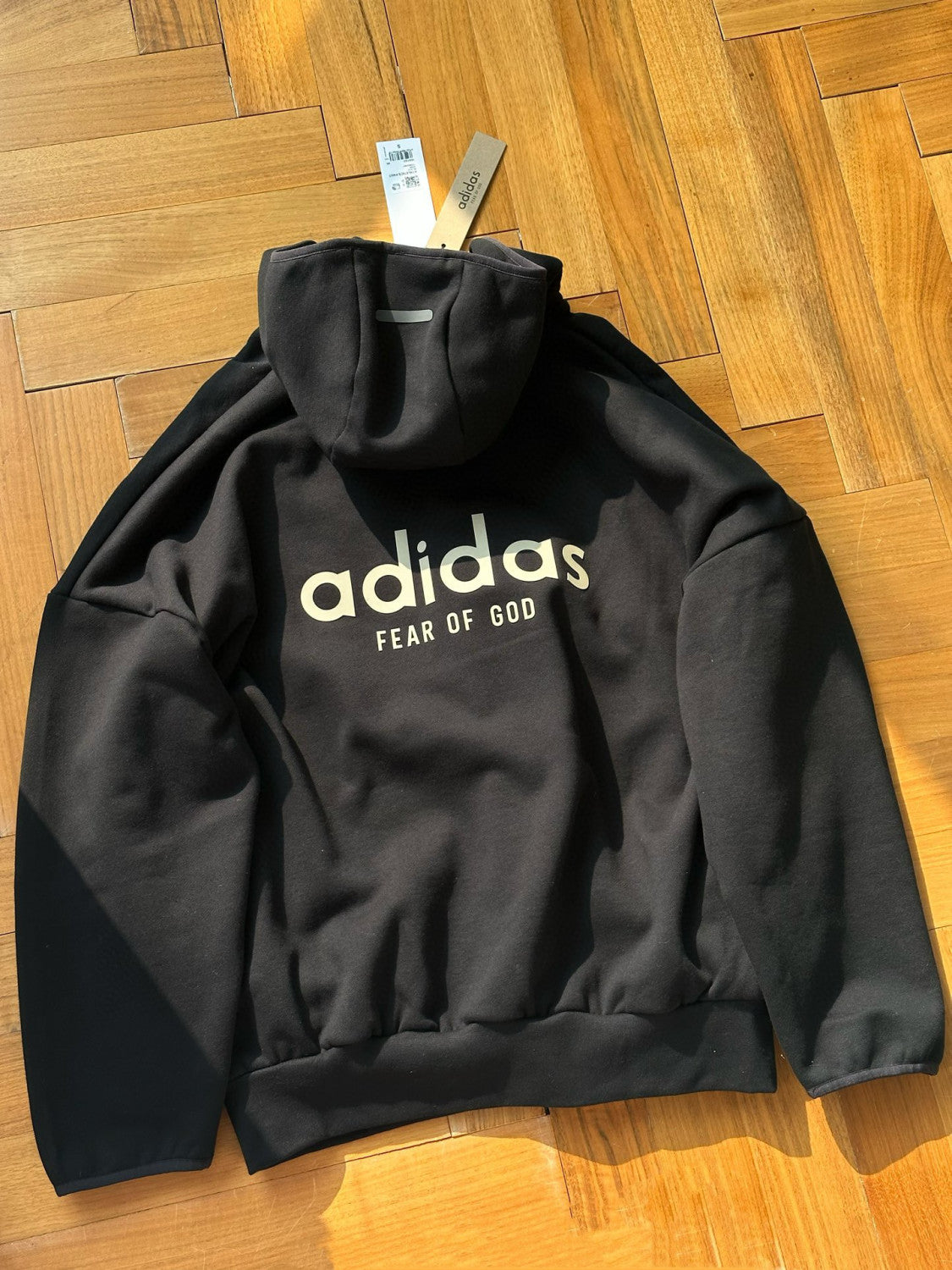 x Men's and Women's Spring and Autumn Black Casual Sports Hooded Sweatshirt Pullover Pants Suit Set #97924