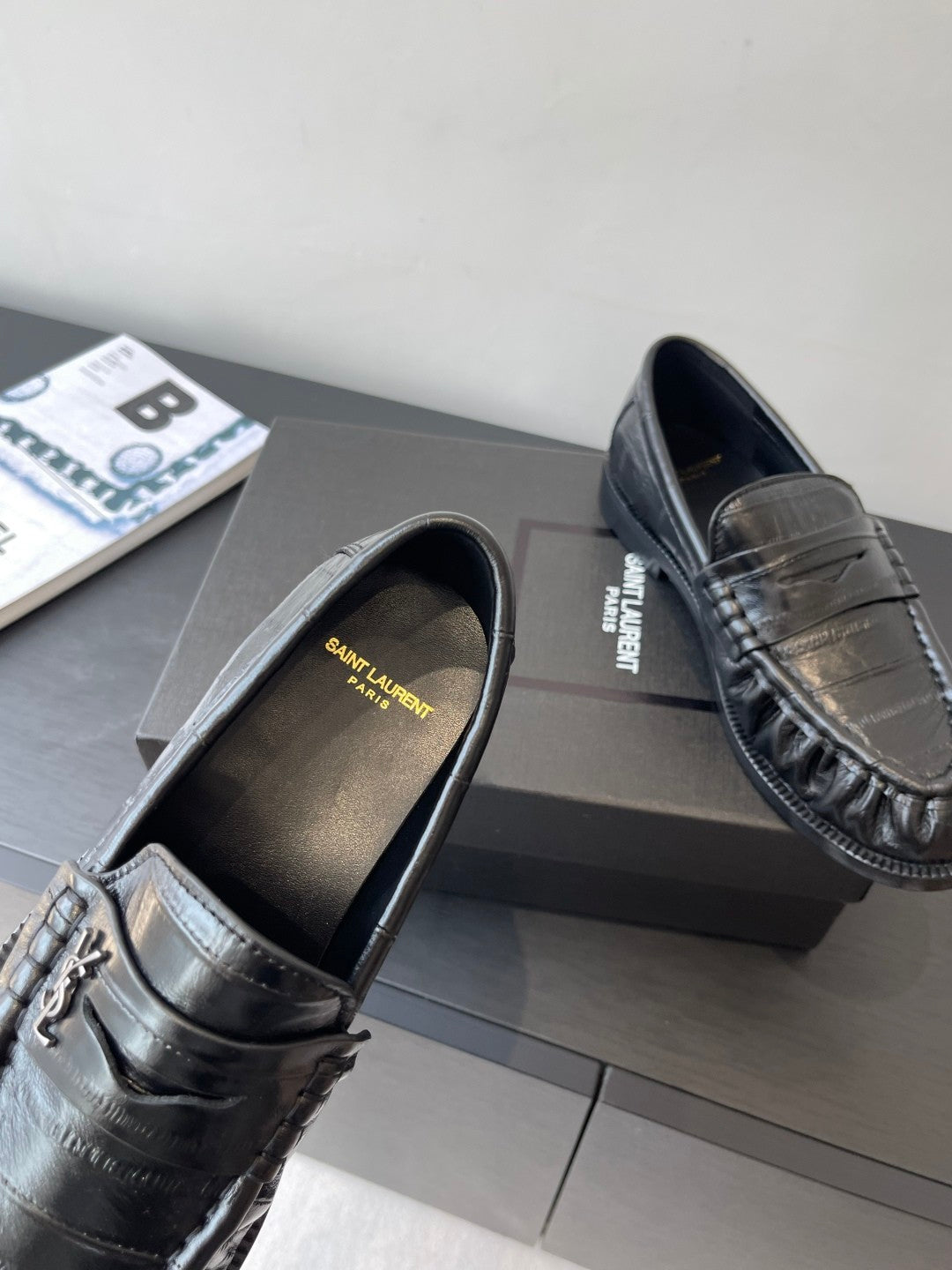 YS Women's Four Seasons Solid Color Round Toe Low Top Flat Heel Loafers Leather Casual Shoes #81342