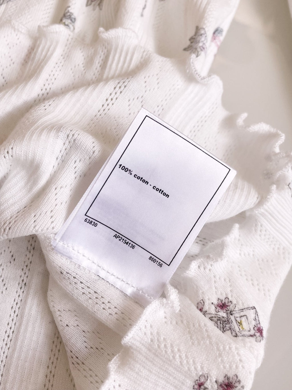 Women's Summer White Bow Rhinestone Hollow Lace Knit Long Sleeve Top #74473