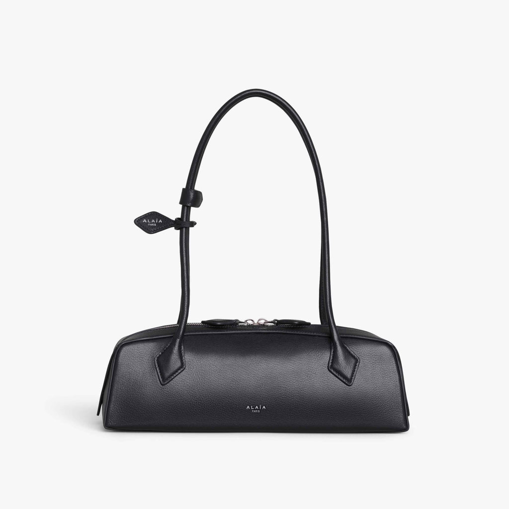 Alaia Le-Teckel Women's Goatskin Long Handle Handbag Solid Color Zipper Casual Shoulder Bag Bags #77835