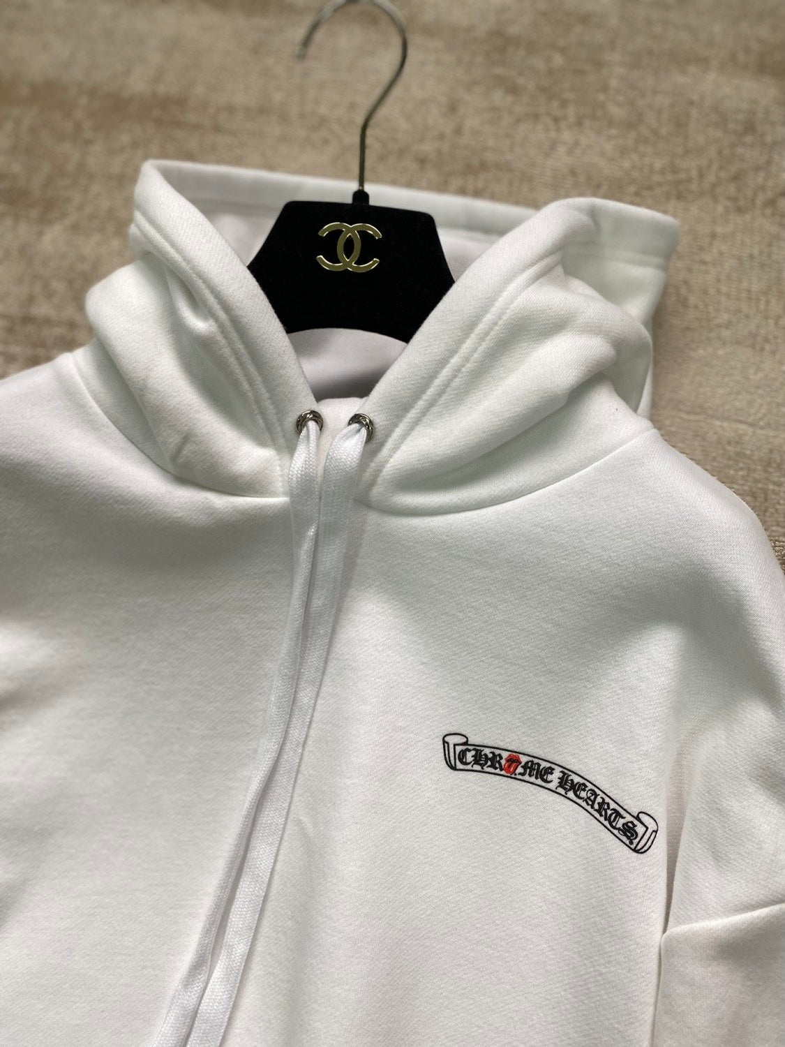 Chrome Men's Spring and Autumn Logo Printed Long Sleeve Hooded Sweatshirt Pullover #99977