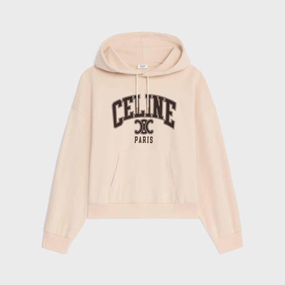 Women's Fall/winter Fashion Casual Oversized Hooded Sweatshirt With Flocked Letter Double C Logo Hooded Sweatshirt #78456