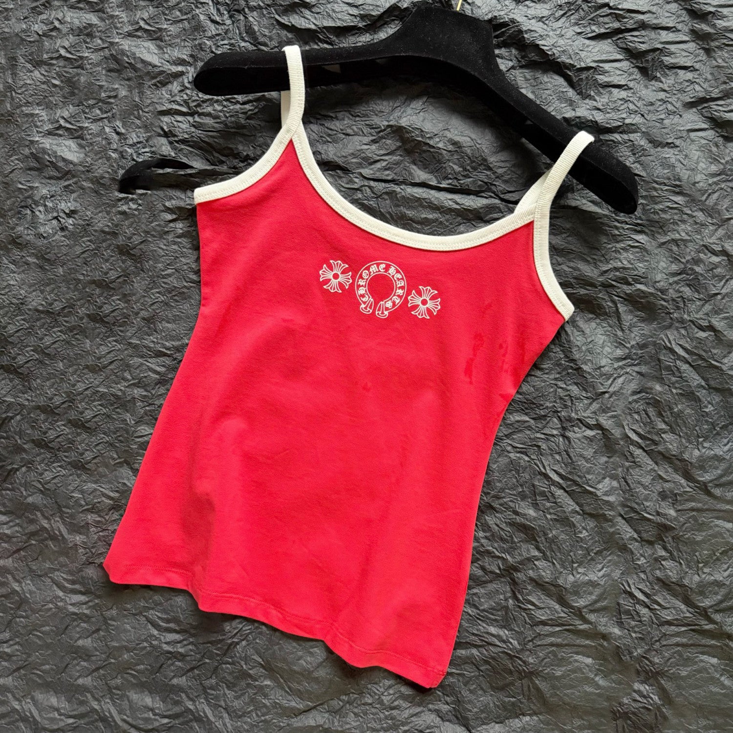 Women's Summer Fashion Casual Solid Color Logo Pattern Printed Pullover Tank Top Vest #78336