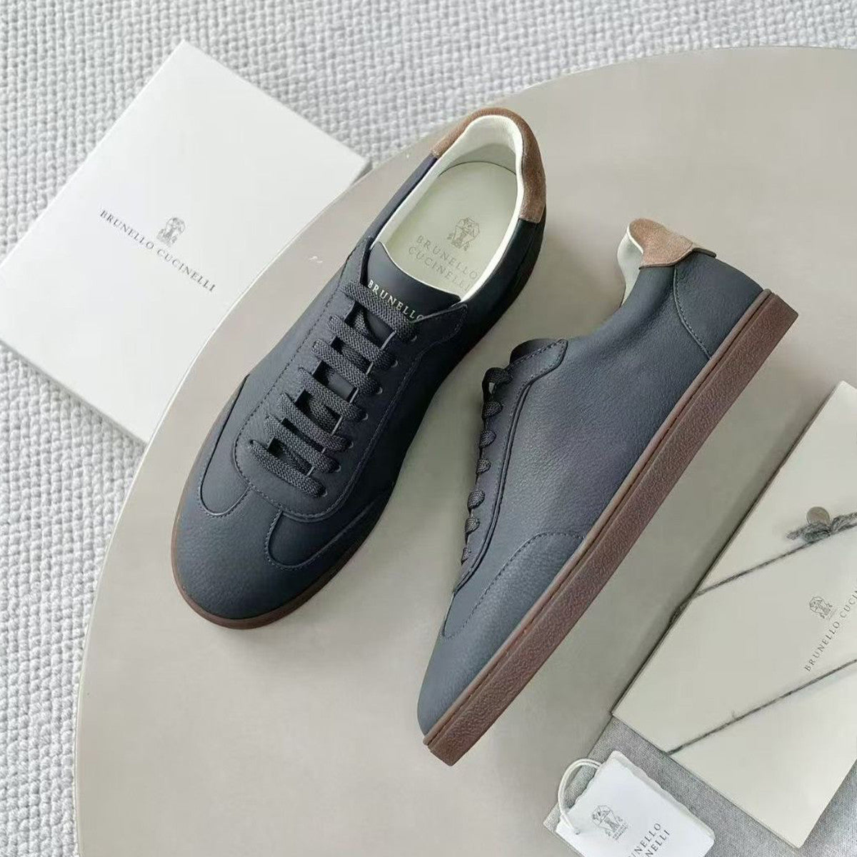 BC Men's Spring And Summer Washed Suede Rubber Sole Shoes Fashion Casual Solid Color Flat Sneakers Ngvp #1983