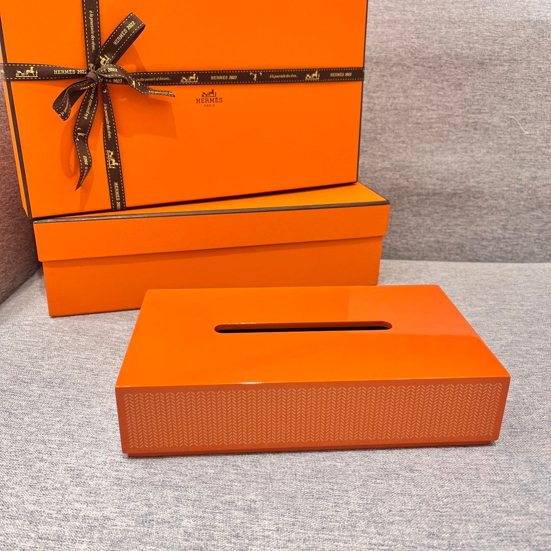 Handmade Lacquer Carved Wooden Square and Rectangular Tissue Box Calfskin Overlay Furniture Decorations Accessories #71591