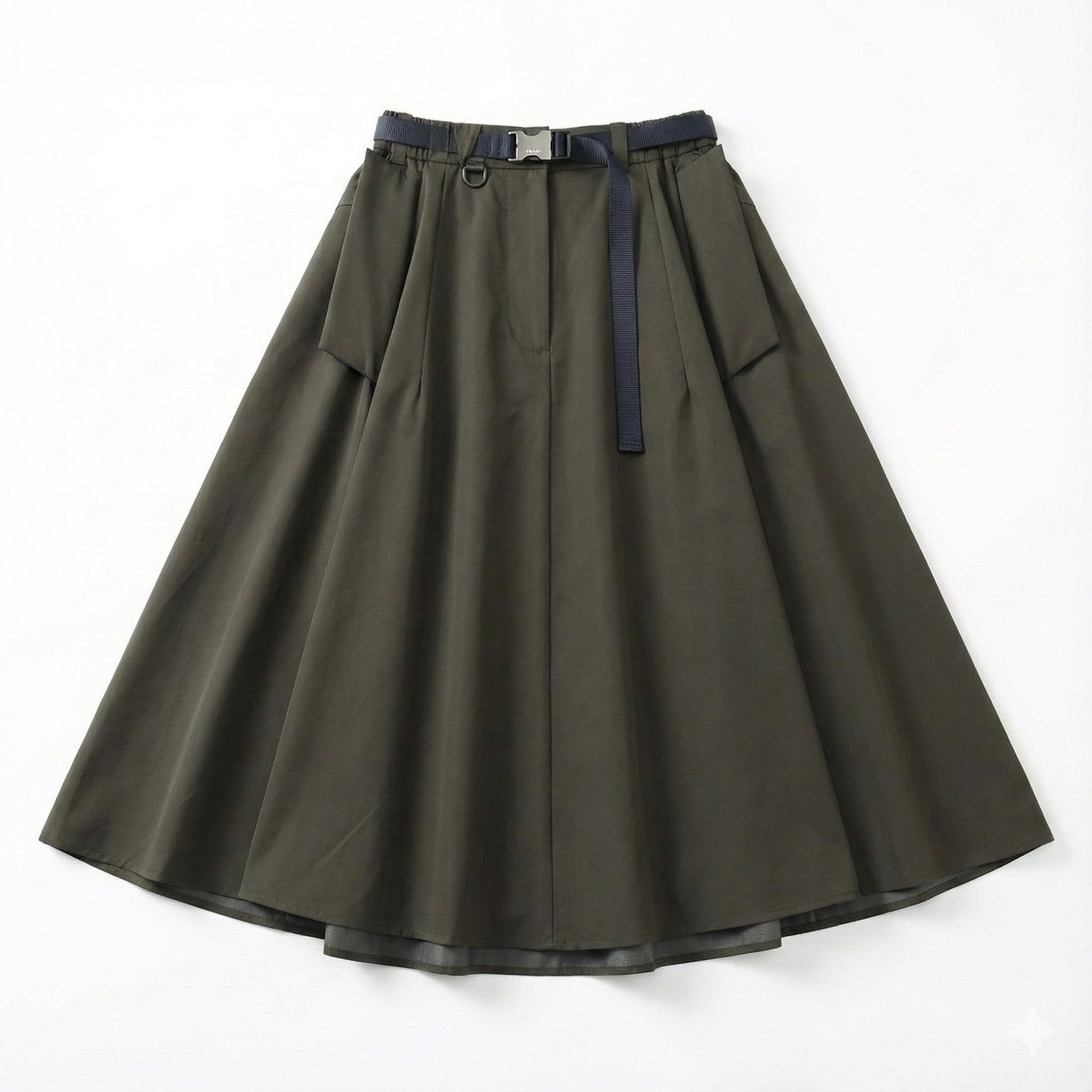 Re-Nylon Women's Spring/Fall Fashion Classic High waist Elastic waistband A-line Skirt #193702