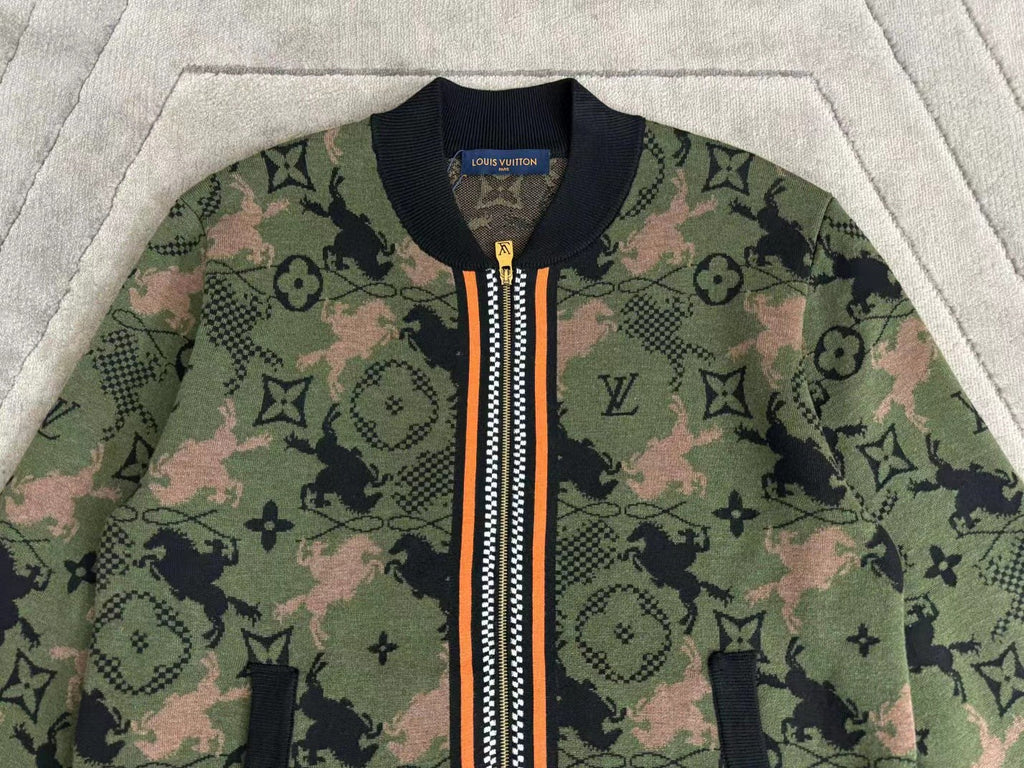 Men's Spring Autumn Solid Color Jacquard Pattern Sheep Wool Pilot Knit Long Sleeve Coat Jacket #71534