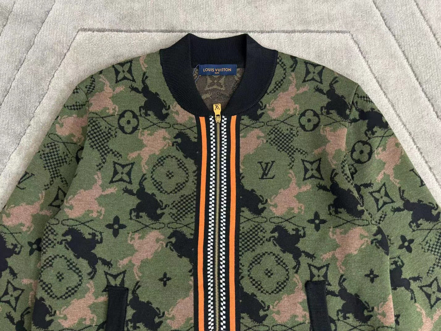 Men's Spring Autumn Solid Color Jacquard Pattern Sheep Wool Pilot Knit Long Sleeve Coat Jacket #71534