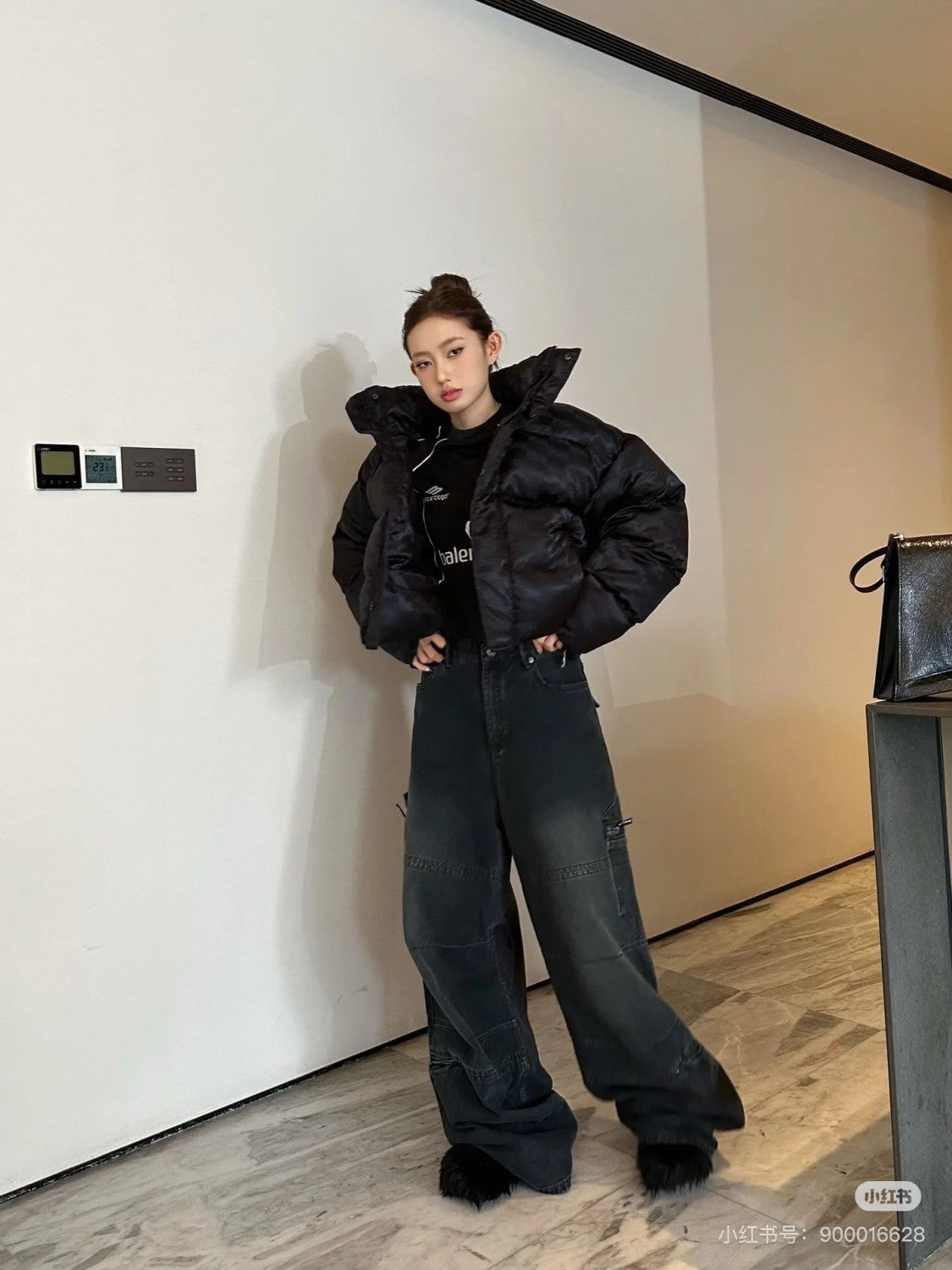 Men Women Four Seasons Fashion High Street Casual Gradient Loose Straight Leg Jeans Denim Work Pants Ngvp #7655