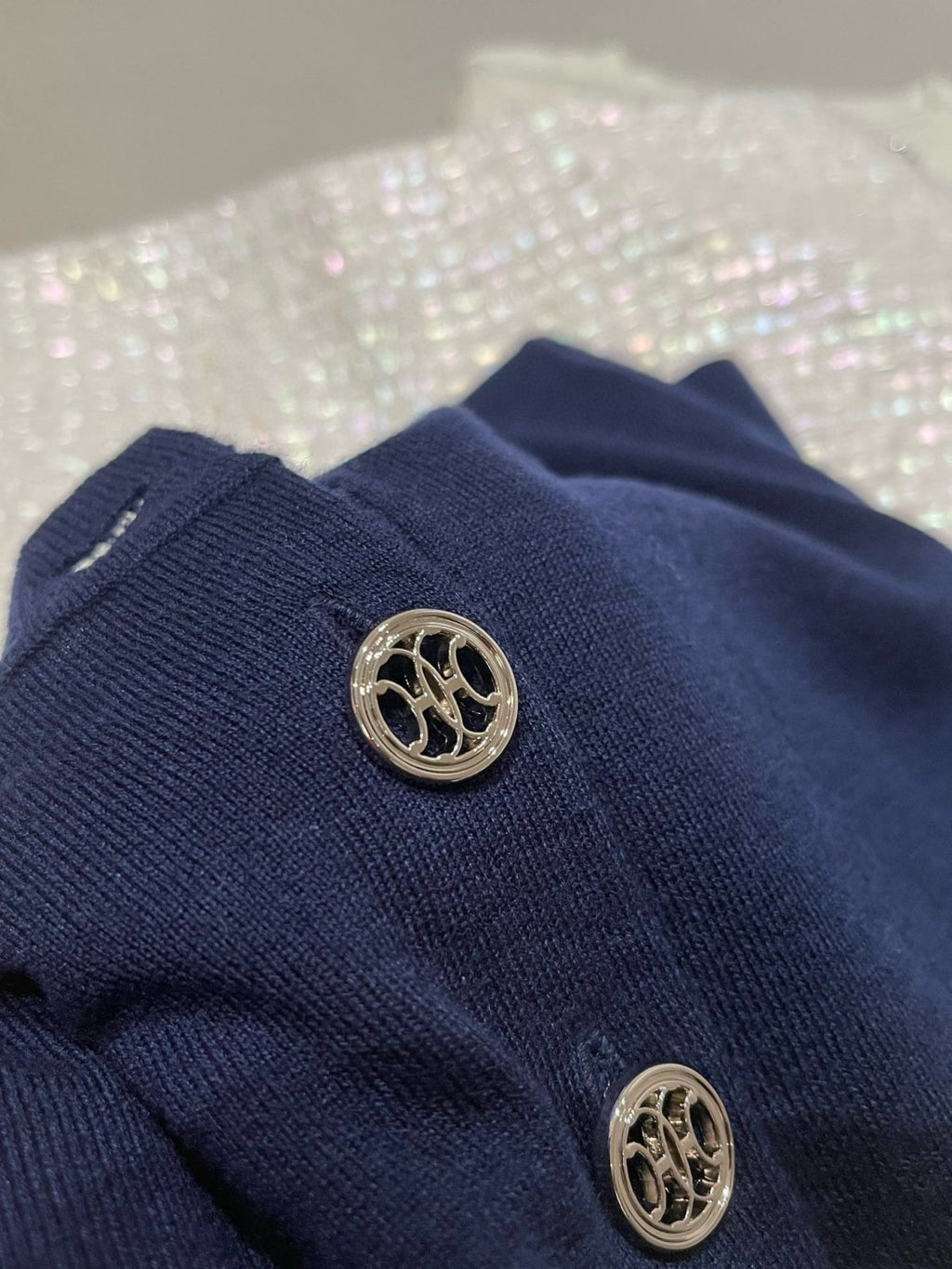 positioned jacquard wool yarn knitted polo short-sleeved T-shirt #194308