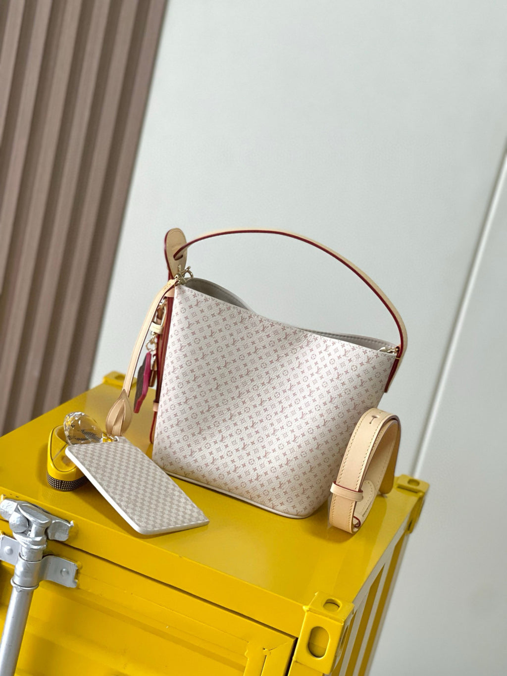 All In BB Women's Letter Printed Removable Zipper Inside Pocket Coated Canvas Shoulder Tote Bag Bags #77452