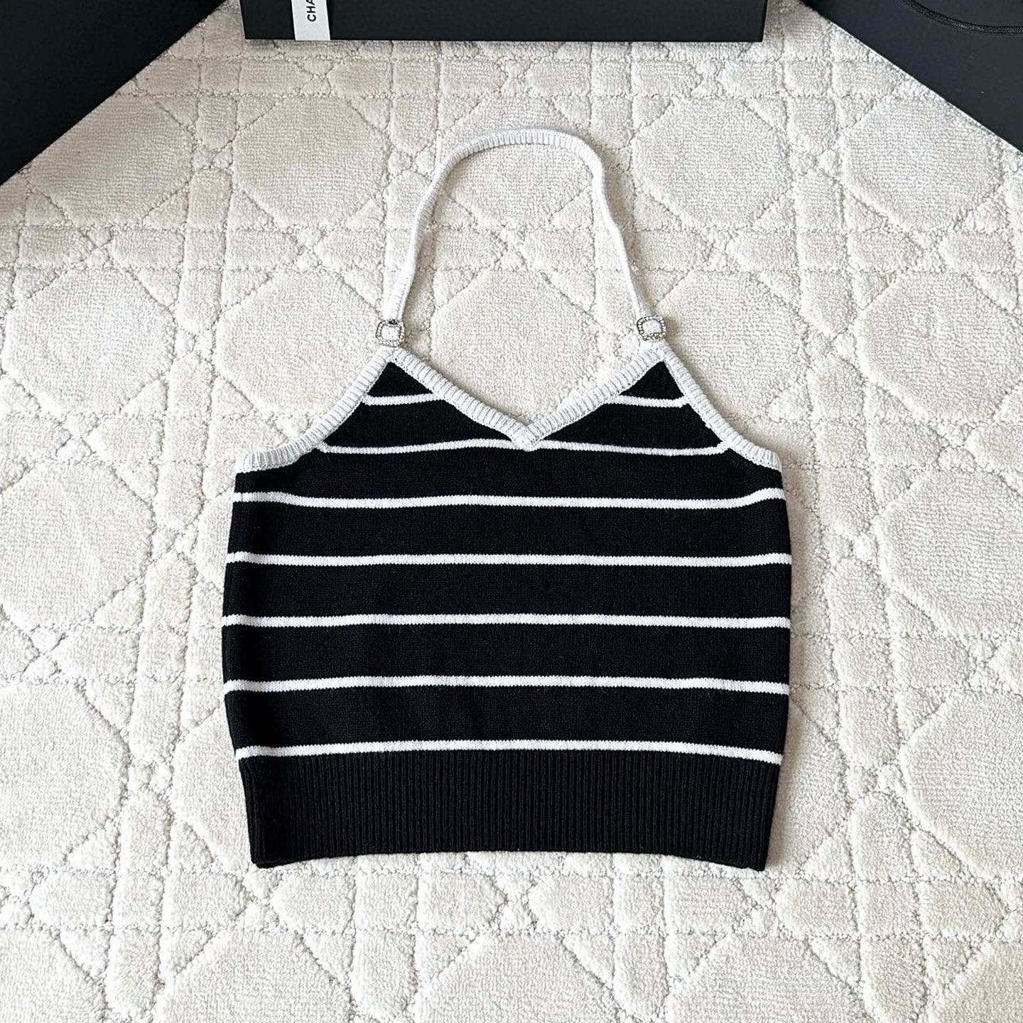 Women's Summer Striped Sleeveless Solid Color Wool Camisole Top Vest Ngvp #1353