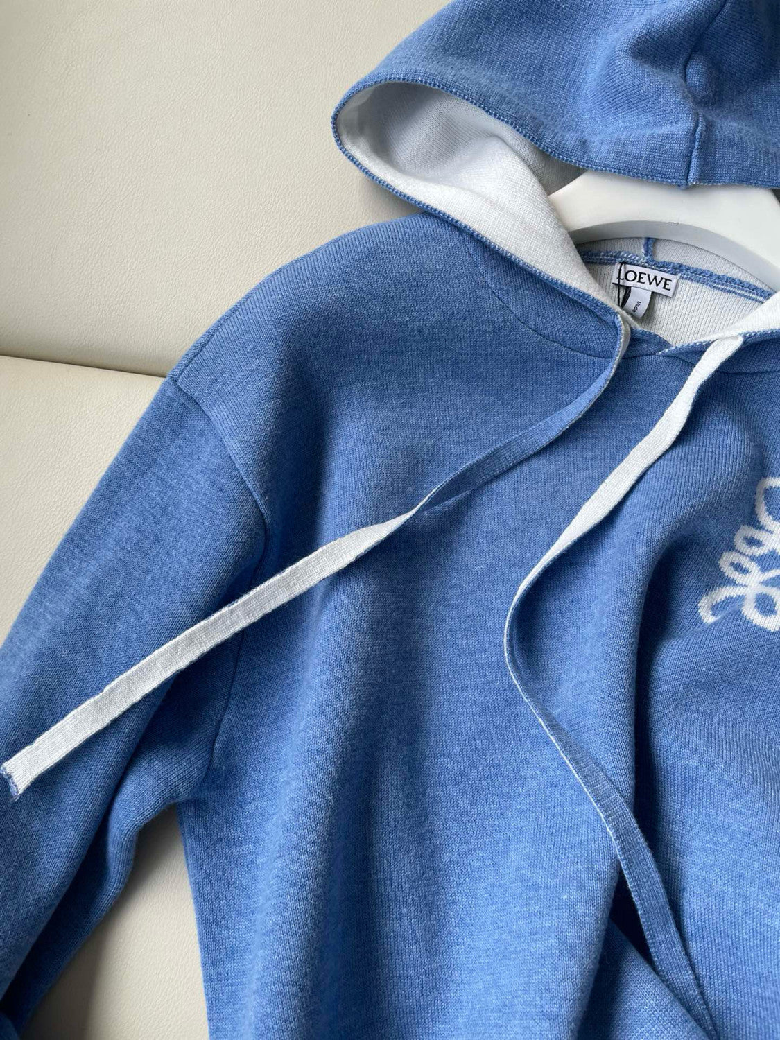 Men's And Women's Spring and Autumn Solid Color Cashmere Long Sleeve Hooded Sweatshirt Pullover #98148