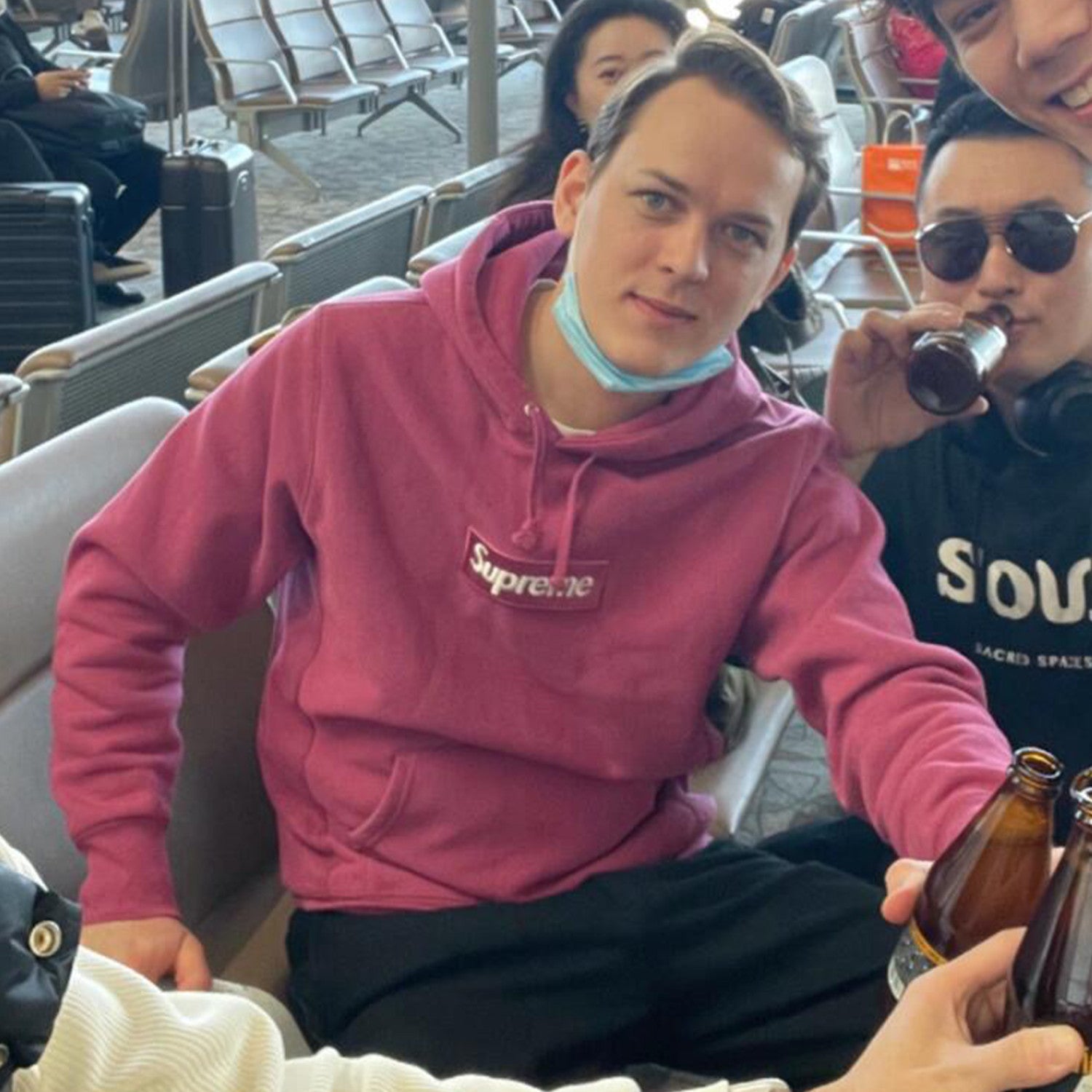 Men's And Women's Spring And Autumn Solid Color Logo Hoodie Multi-color Hooded Sweatshirt Casual Loose High Street Trendy Tops  #71398