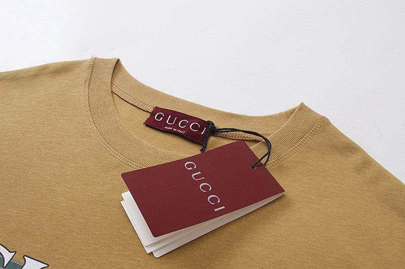 Women's Summer Solid Color Letter Print Round Neck Cotton Short Sleeve T-Shirt #74914