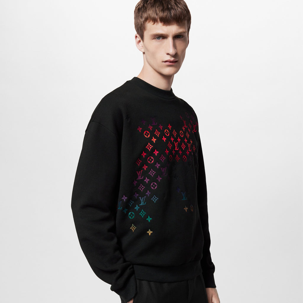 Men's Spring and Autumn Logo Embroidery Round Neck Cotton Pullover Sweatshirt #97951