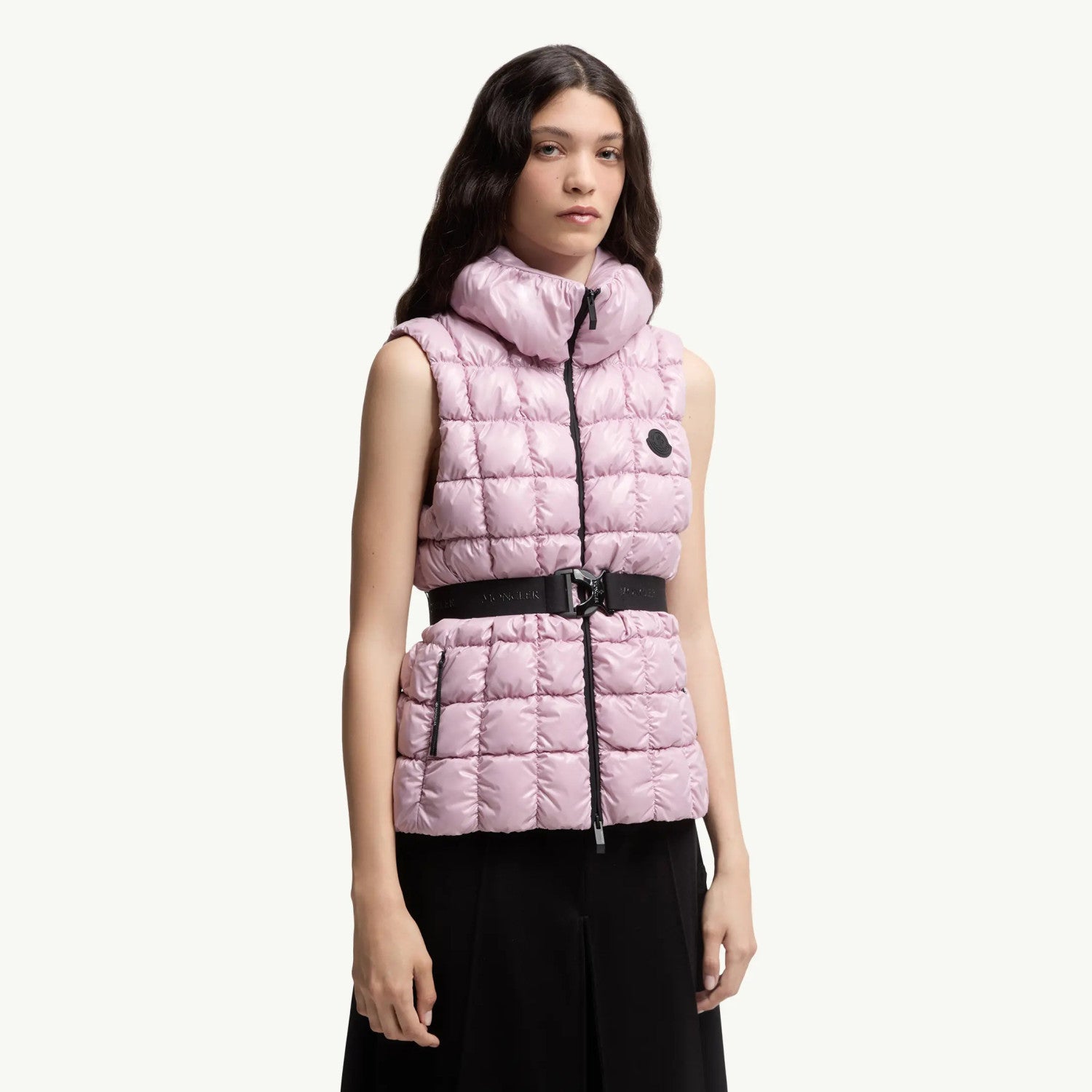 Emilion Women's Winter Fashion Casual Stand Collar Zipper Sleeveless Square Quilted Down Vest #78822