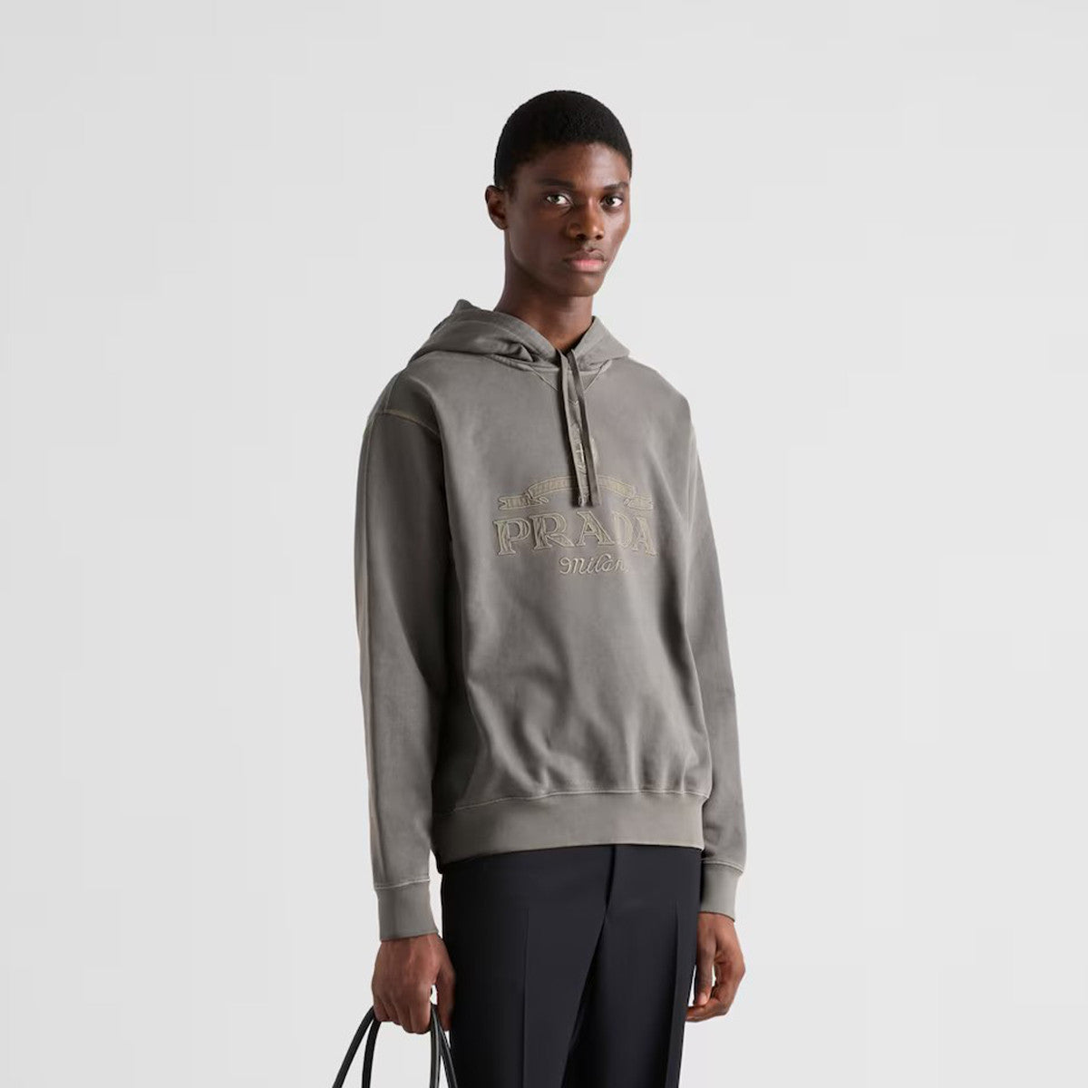 Men's Spring And Autumn Solid Color Letter Printed Pullover Cotton Long Sleeve Hooded Sweatshirt #71536