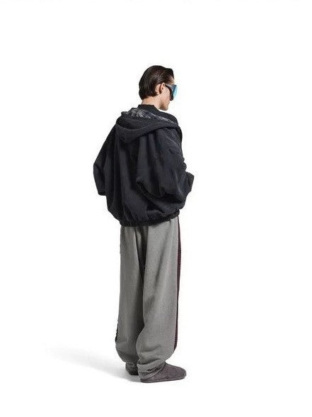 Unisex Blcg 2026SS Plaid patchwork Distressed finish Loose fit Trousers Pants #82535A