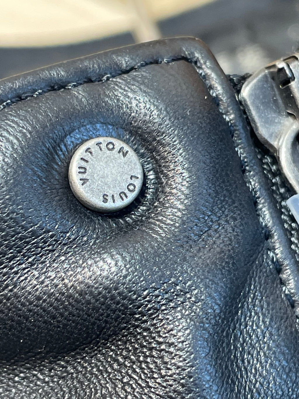 Men's LV 2026 New Collection Patchwork Leather Jacket Coat #82553A