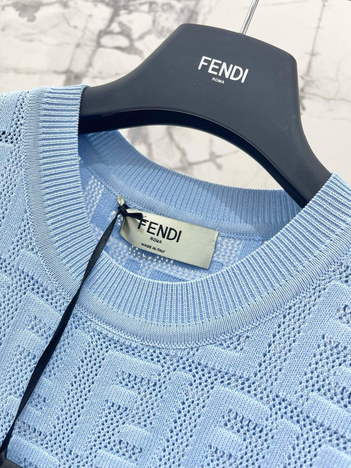 Women's Spring/Summer Solid Color Monogram Printed Round Neck Knit Sleeveless Dresses #72621