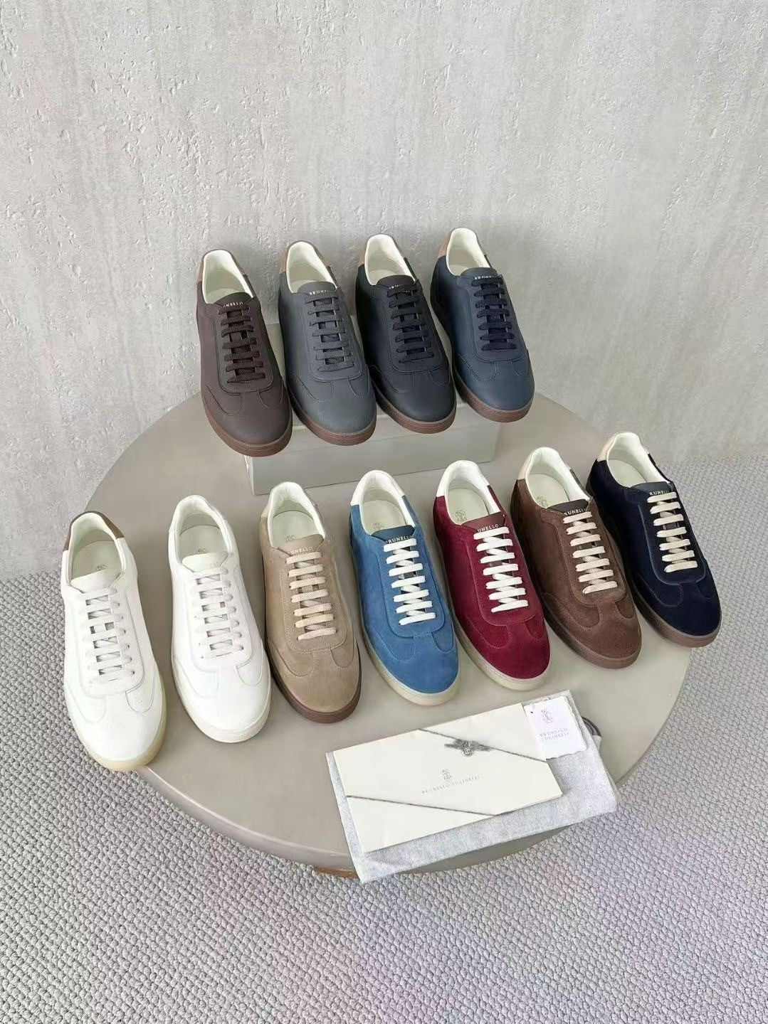 BC Men's Spring And Summer Washed Suede Rubber Sole Shoes Fashion Casual Solid Color Flat Sneakers Ngvp #1983