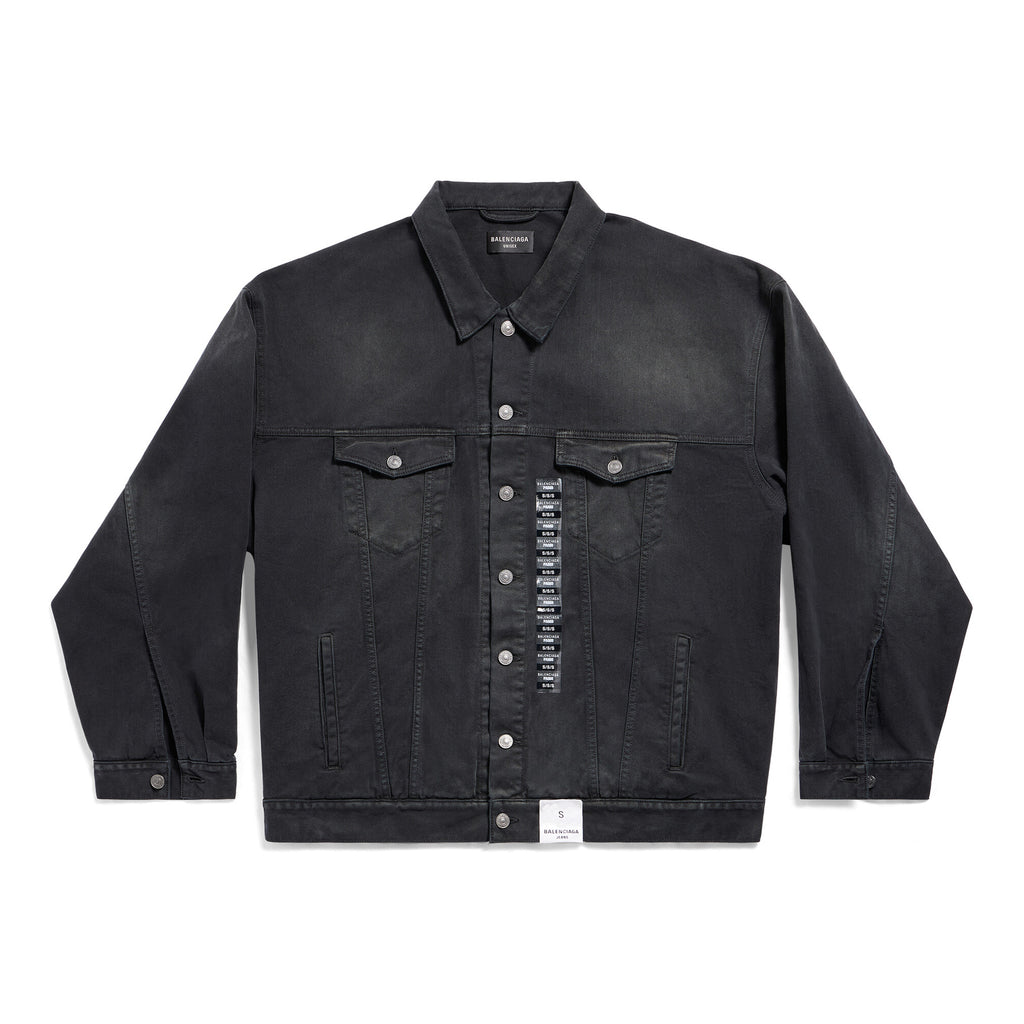 Denim Size Sticker Baggy Men's And Women's Spring And Fall Washed Single Breasted Loose Fit Denim Jacket Jeans Pants Suit Set #98772