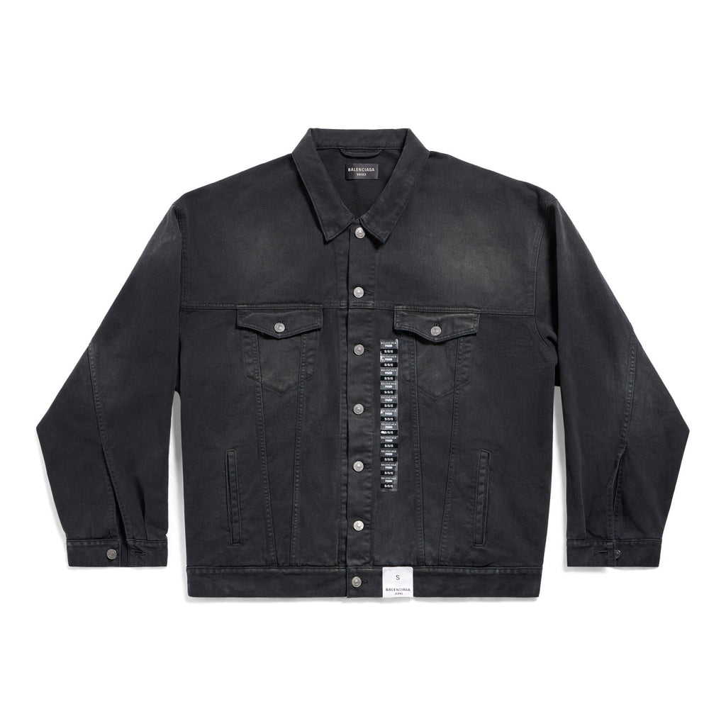 Denim Size Sticker Baggy Men's And Women's Spring And Fall Washed Single Breasted Loose Fit Denim Jacket Jeans Pants Suit Set #98772