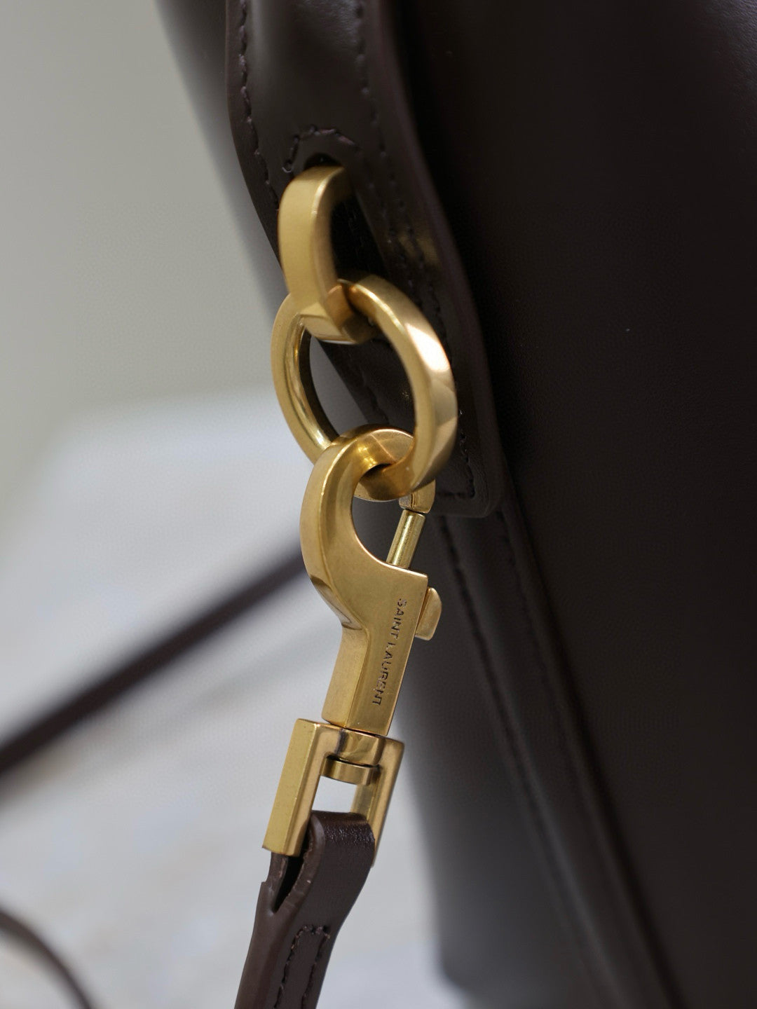 YS Women's LE 37 Logo Hook Buckle mini Small Glossy Solid Color Bucket Bag Suede Leather Handbags Casual Bags 7490362R20W9207 #81334