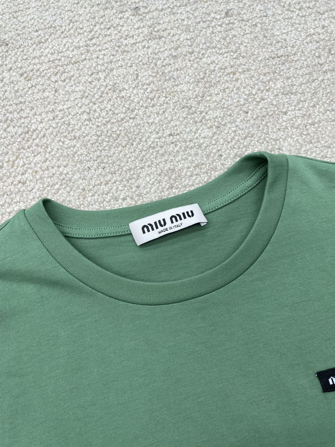 Women's Summer Clashing Color Embroidery Letter Logo Round Neck 3 Piece Layered T-Shirt Set  #73931