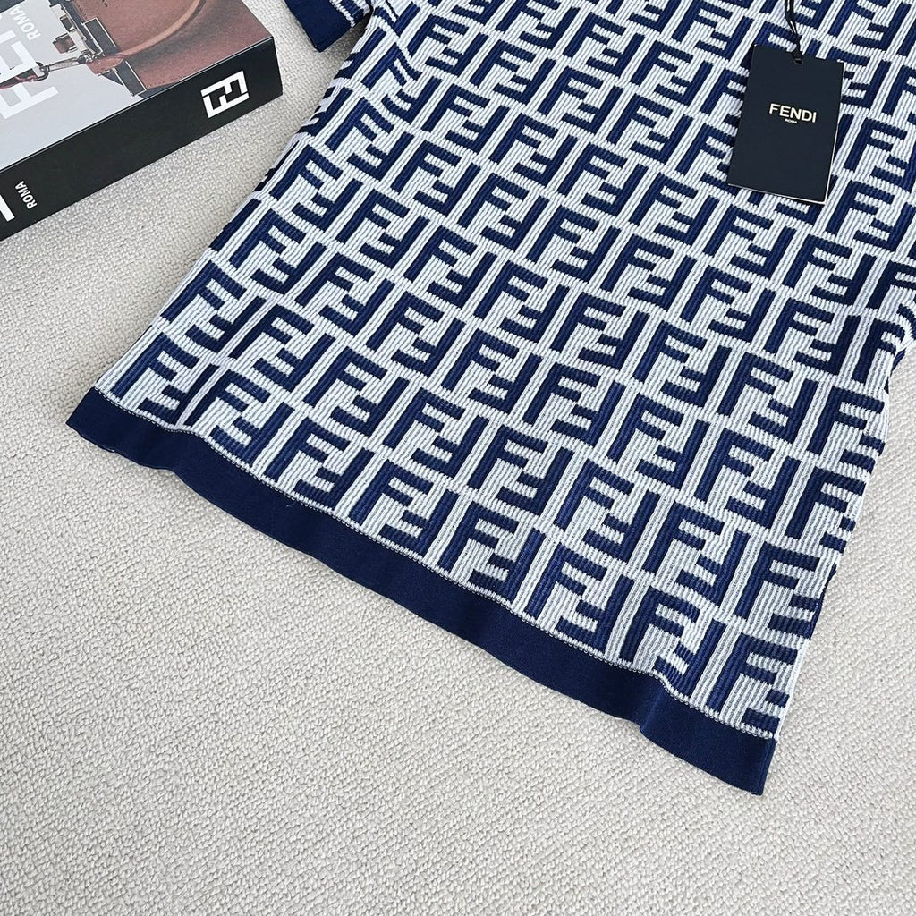 Women's Summer Blue Letter Printed Cotton Short Sleeve T-Shirt #73432