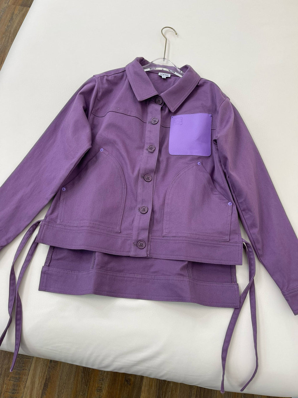 Women's Spring and Autumn Solid Color Asymmetric Hem Lapel Single Breasted Long Sleeve Jacket #98736